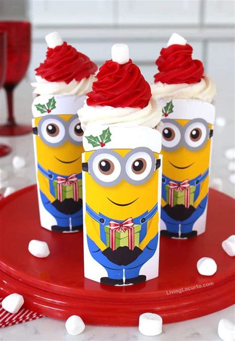 minions-christmas-cupcakes-despicable-me-holiday image