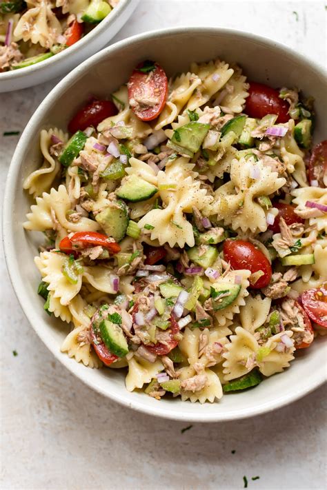 healthy-tuna-pasta-salad-salt-lavender image