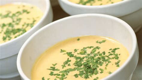grilled-yellow-tomato-bisque-recipe-finecooking image