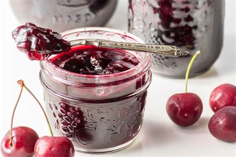 cherry-jam-recipe-made-without-sugar-shelf-stable-and image