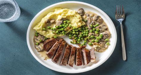 classic-steak-diane-with-mushroom-sauce image