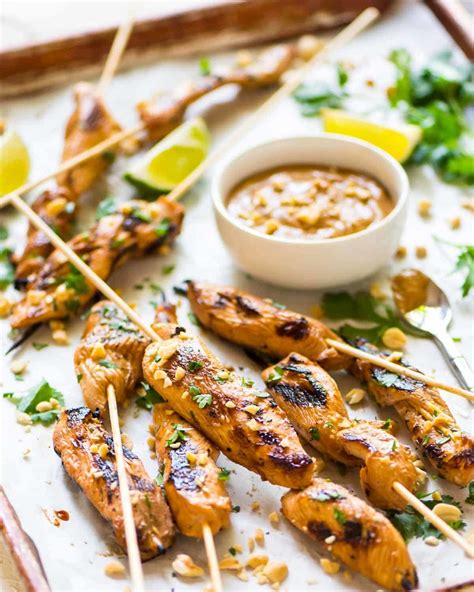 chicken-satay-with-peanut-dipping image