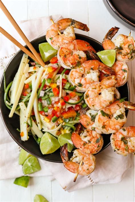 grilled-shrimp-with-hearts-of-palm-salad-healthyish image