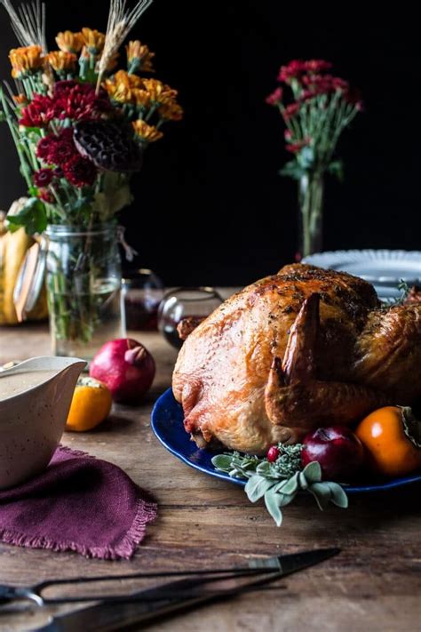 herb-and-butter-roasted-turkey-half-baked-harvest image