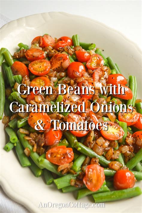 green-beans-with-caramelized-onions-tomatoes image