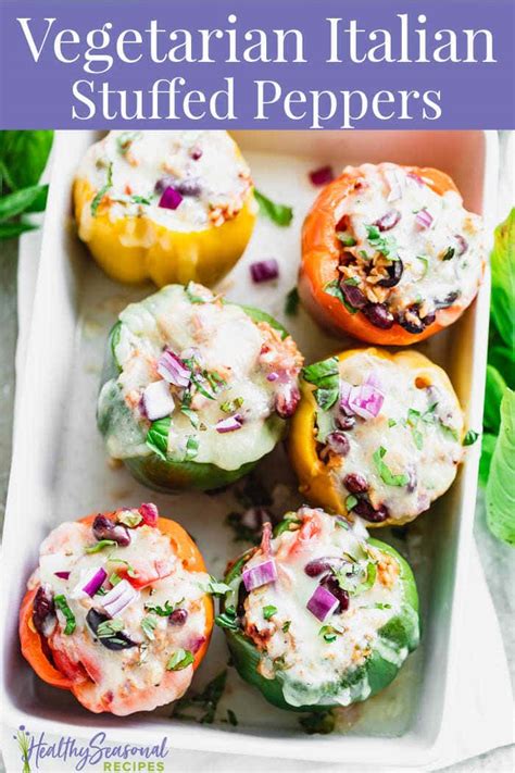 easy-vegetarian-stuffed-peppers image