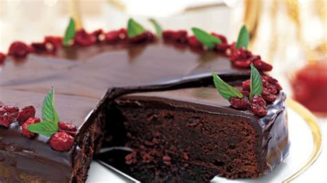 chocolate-cranberry-torte-recipe-bon-apptit image