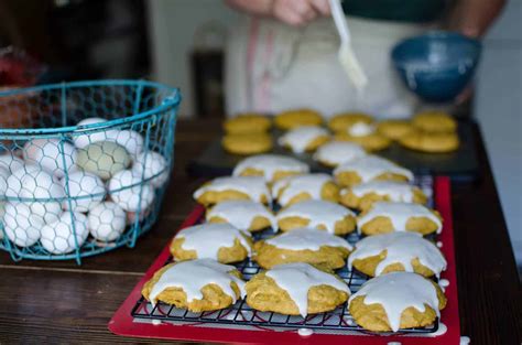 easy-old-fashioned-soft-pumpkin-cookies-with-icing image