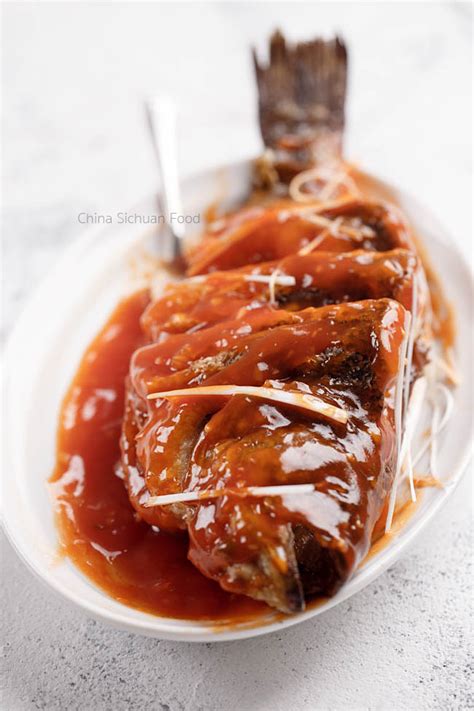 sweet-and-sour-fish-whole-fish-china-sichuan-food image