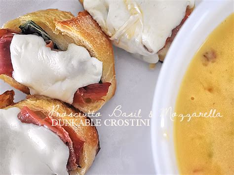 prosciutto-basil-mozzarella-crostini-our-kid-things image