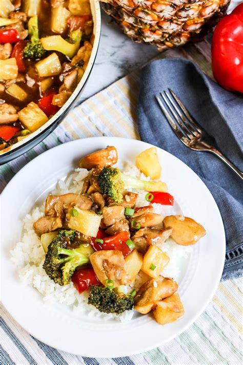 pineapple-chicken-stir-fry-cooked-by-julie image