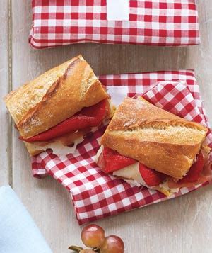 prosciutto-and-roasted-red-pepper-sandwiches image
