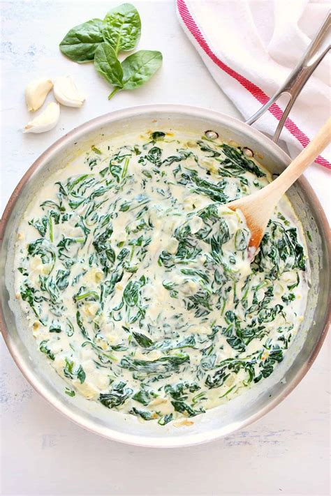 best-creamed-spinach-crunchy-creamy-sweet image