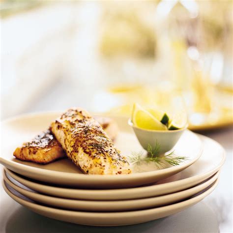 grilled-salmon-with-dilled-mustard-glaze-recipe-steven-raichlen image