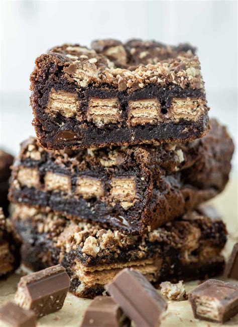 kit-kat-brownies-rich-fudgy-and-loaded-with-kit-kats image