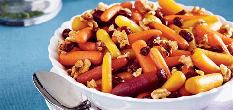 glazed-rainbow-carrots-with-walnuts-raisins-safeway image
