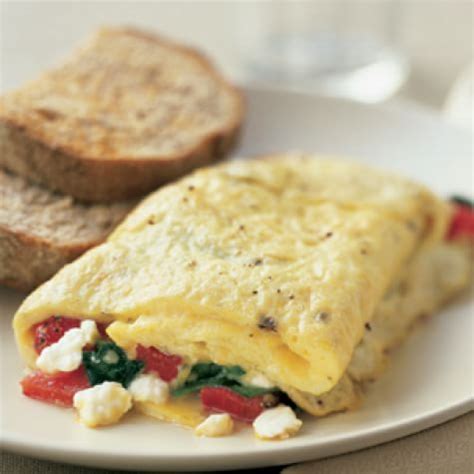 roasted-red-pepper-spinach-and-feta-omelet image