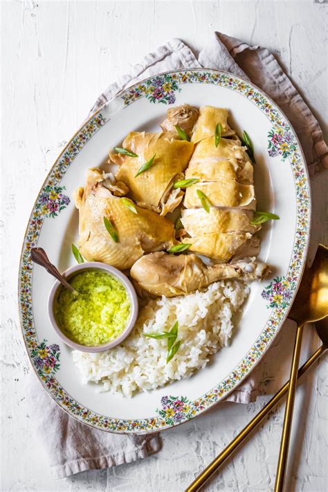 chinese-steamed-chicken-with-ginger-scallion-sauce image