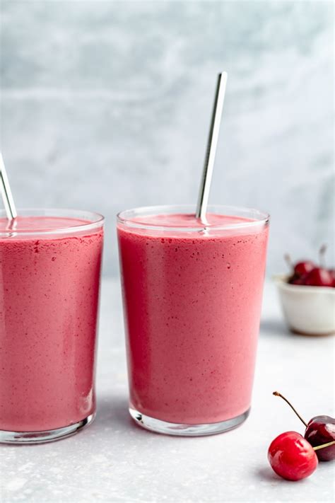 almond-cherry-smoothie-my-fav-smoothie-ambitious image