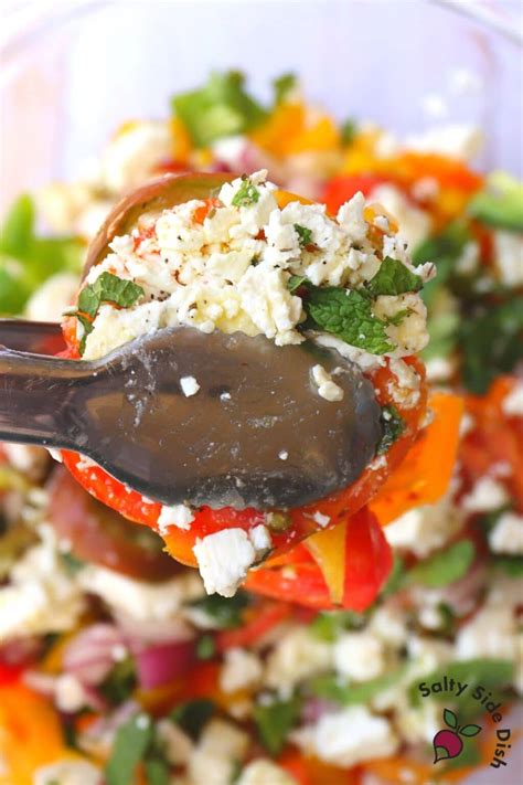 heirloom-tomato-salad-greek-style-salty-side-dish image