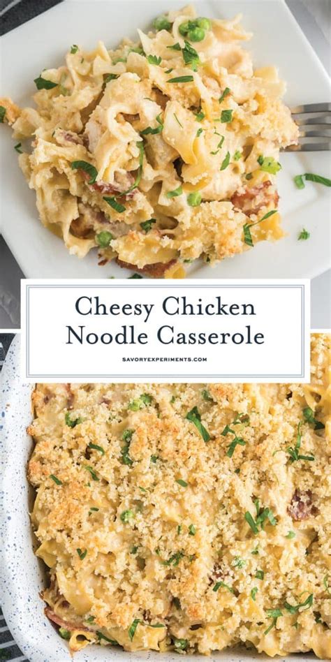 best-cheesy-chicken-noodle-casserole-recipe-easy image
