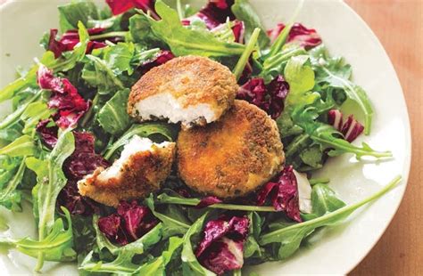 salad-with-herbed-baked-goat-cheese-and-vinaigrette image