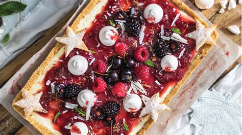 star-studded-fresh-berry-fridge-tart-food image