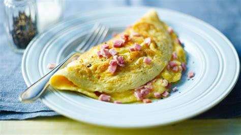 cheese-and-ham-omelette-recipe-bbc-food image