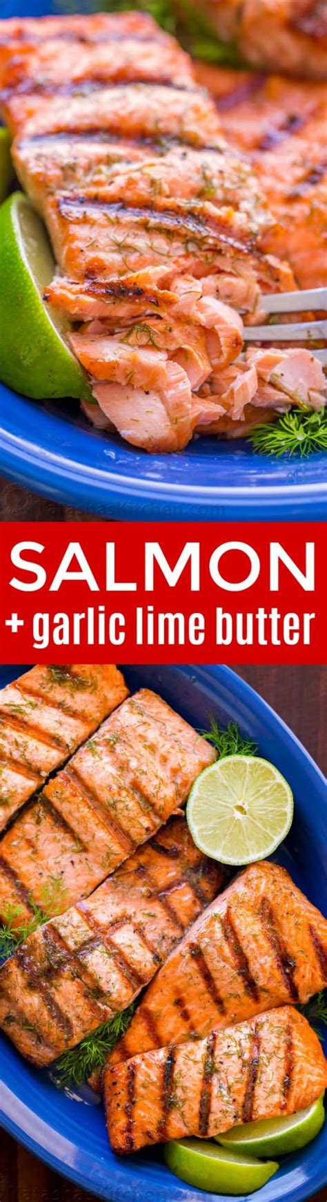 grilled-salmon-with-garlic-lime-butter-video image