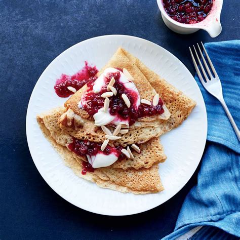 swedish-pancakes-with-lingonberry-compote image