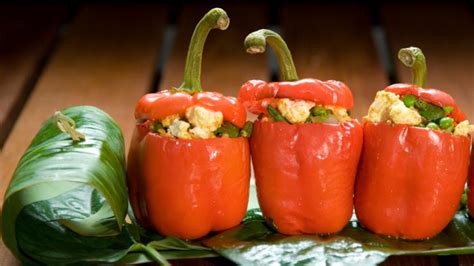 paneer-stuffed-peppers-recipe-bbc-food image