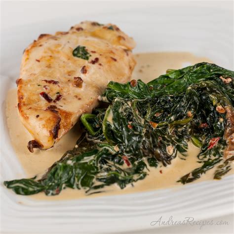 chipotle-chicken-with-creamy-spinach-andrea-meyers image
