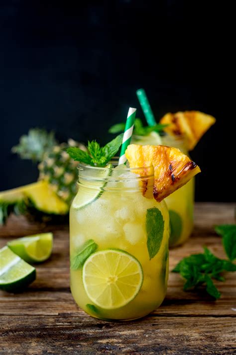 pineapple-ginger-mojitos-with-spiced-rum-nickys image