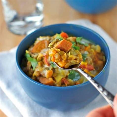 creamy-thai-sweet-potatoes-and-lentils-recipe-pinch image