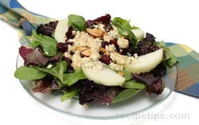 pears-cranberries-and-mixed-greens-salad image