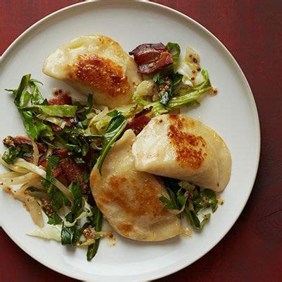 pierogies-with-sauted-cabbage-and-bacon image