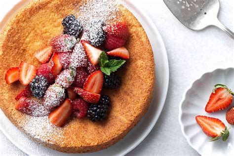 strawberry-almond-flour-cake-recipe-king-arthur-baking image