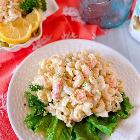 best-seafood-pasta-salad-recipe-norines-nest image