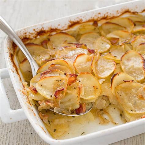 potato-casserole-with-bacon-and-caramelized-onion image