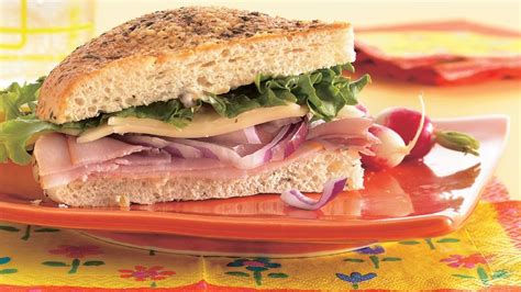 ham-and-mozzarella-sandwich-wedges image
