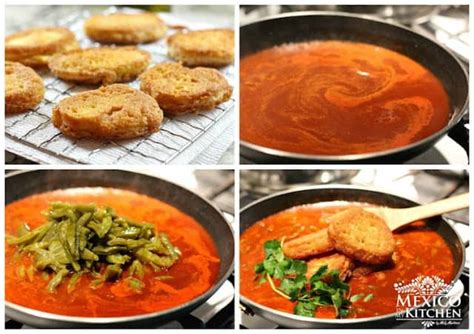 dried-shrimp-patties-in-a-red-sauce-with-cactus-mexico image