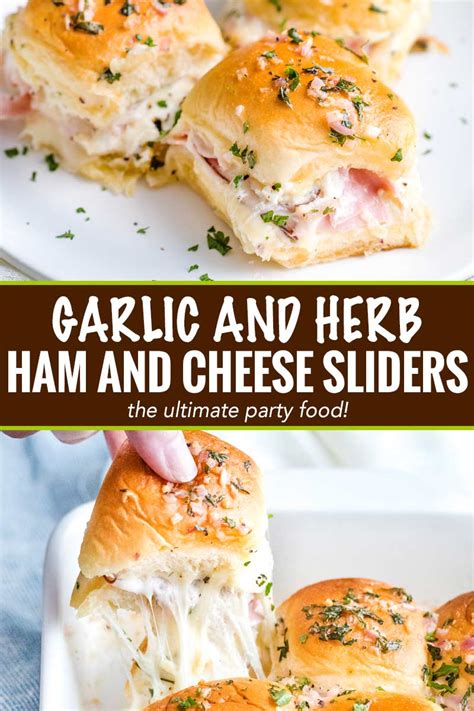 garlic-and-herb-ham-and-cheese-sliders image