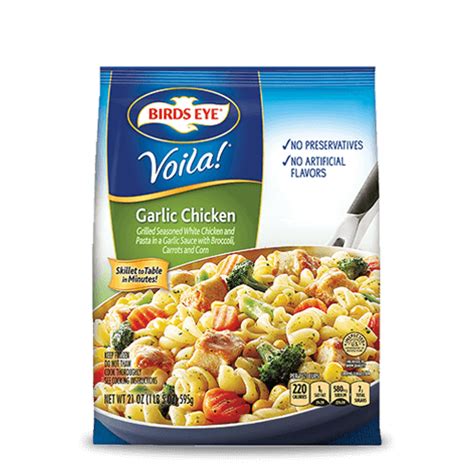voila-garlic-chicken-frozen-family-meal-birds-eye image