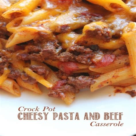 crock-pot-cheesy-pasta-and-beef-casserole image