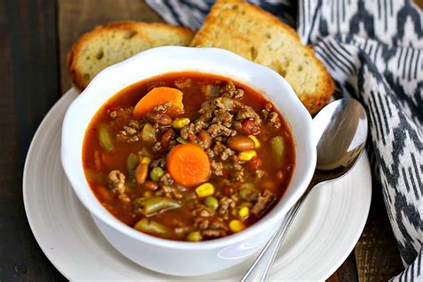 30-minute-beefy-vegetable-soup-life-love-and image