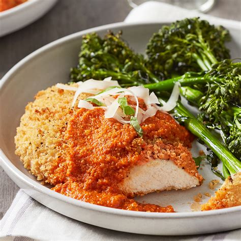 chicken-parmesan-with-broccolini-recipe-eatingwell image
