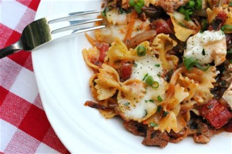 bow-tie-pasta-and-italian-turkey-sausage-skillet-meal image