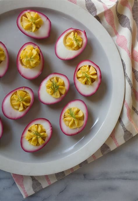 beet-pickled-deviled-eggs-a-cozy-kitchen image