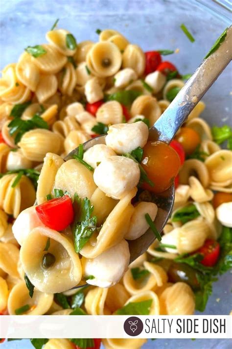 orecchiette-caprese-pasta-salad-easy-side-dishes image