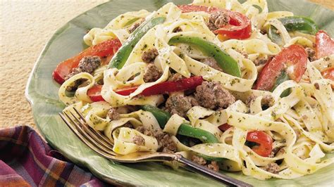 fettuccine-with-beef-and-peppers-recipe-pillsburycom image